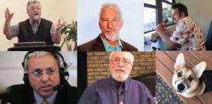 Five anti-vax commentators Video Confrerencing